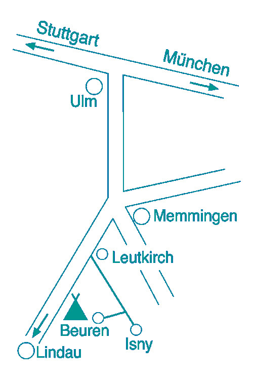 Lageplan zu Campingbadsee. Unter dem Bild finden Sie einen Link zu Google Maps um sich eine Route erstellen zu lassen.